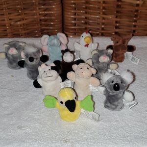Ganz Animal Finger Puppets Set of 11